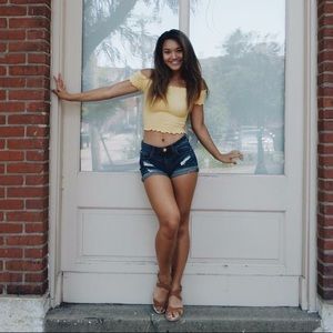 Yellow Crop Top